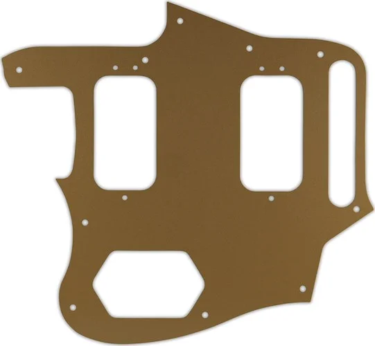 WD Custom Pickguard For Left Hand Fender Classic Player Jaguar Special HH #59 Gold/Clear/Gold