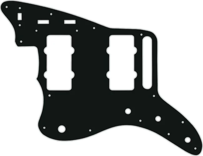 WD Custom Pickguard For Left Hand Fender Classic Player Jazzmaster Special #01A Black Acrylic