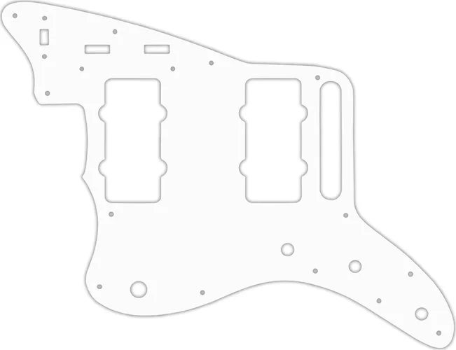 WD Custom Pickguard For Left Hand Fender Classic Player Jazzmaster Special #02M White Matte