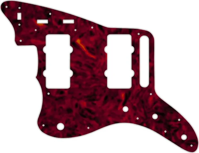 WD Custom Pickguard For Left Hand Fender Classic Player Jazzmaster Special #05T Tortoise Shell Solid (Semi-Tra
