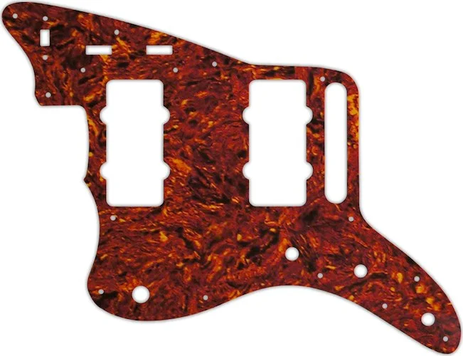 WD Custom Pickguard For Left Hand Fender Classic Player Jazzmaster Special #05W Tortoise Shell/White