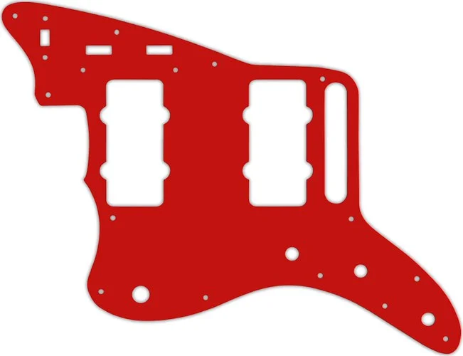 WD Custom Pickguard For Left Hand Fender Classic Player Jazzmaster Special #07 Red/White/Red