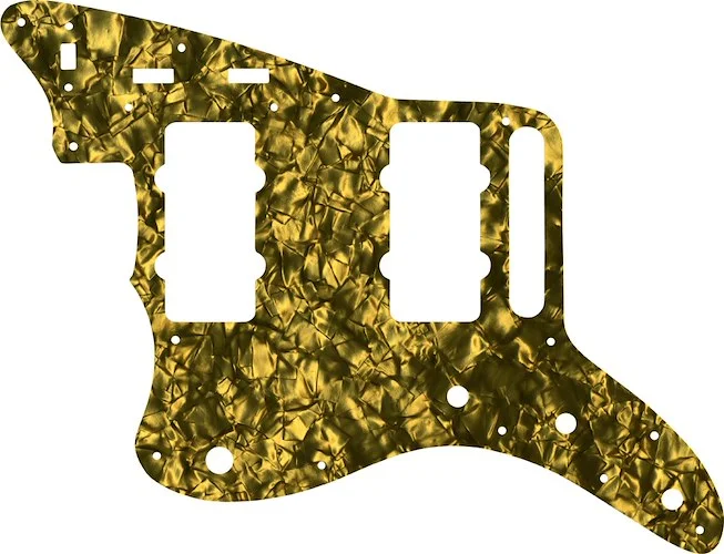 WD Custom Pickguard For Left Hand Fender Classic Player Jazzmaster Special #28GD Gold Pearl/Black/White/Black