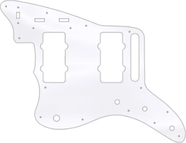 WD Custom Pickguard For Left Hand Fender Classic Player Jazzmaster Special #45T Clear Acrylic Thin