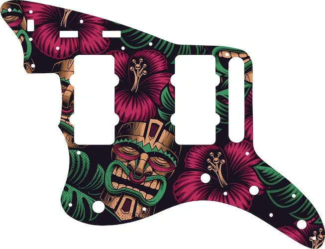 WD Custom Pickguard For Left Hand Fender Classic Player Jazzmaster Special #GAL01 Aloha Tiki Graphic