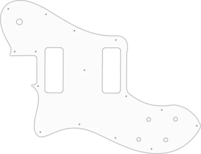 WD Custom Pickguard For Left Hand Fender Classic Player Telecaster Deluxe Black Dove #02T White Thin
