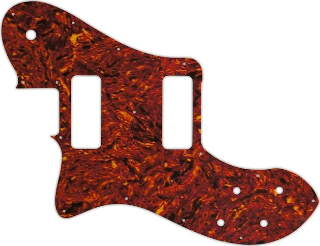 WD Custom Pickguard For Left Hand Fender Classic Player Telecaster Deluxe Black Dove #05W Tortoise Shell/White