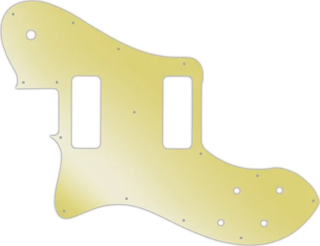 WD Custom Pickguard For Left Hand Fender Classic Player Telecaster Deluxe Black Dove #10GD Gold Mirror