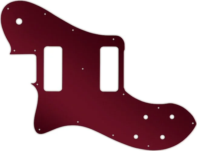 WD Custom Pickguard For Left Hand Fender Classic Player Telecaster Deluxe Black Dove #10R Red Mirror