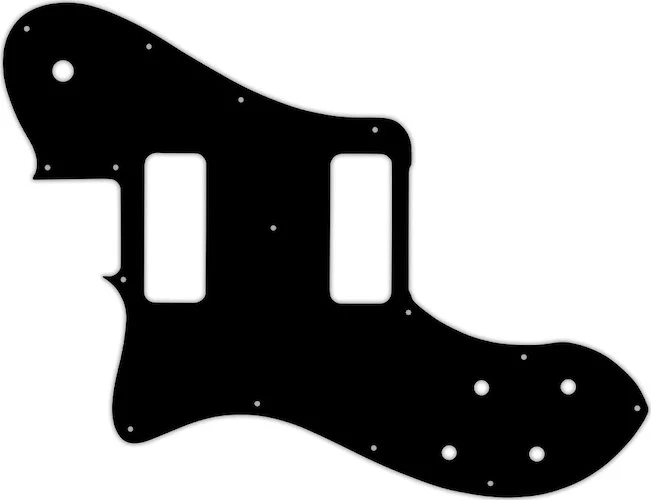 WD Custom Pickguard For Left Hand Fender Classic Player Telecaster Deluxe Black Dove #29T Matte Black Thin