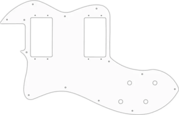 WD Custom Pickguard For Left Hand Fender Classic Player Telecaster Thinline Deluxe #02T White Thin