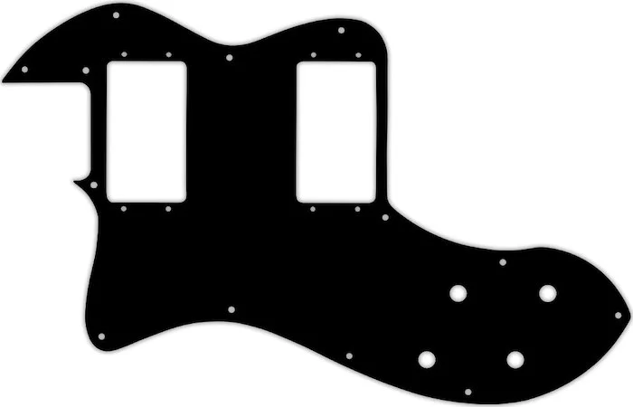 WD Custom Pickguard For Left Hand Fender Classic Player Telecaster Thinline Deluxe #03P Black/Parchment/Black