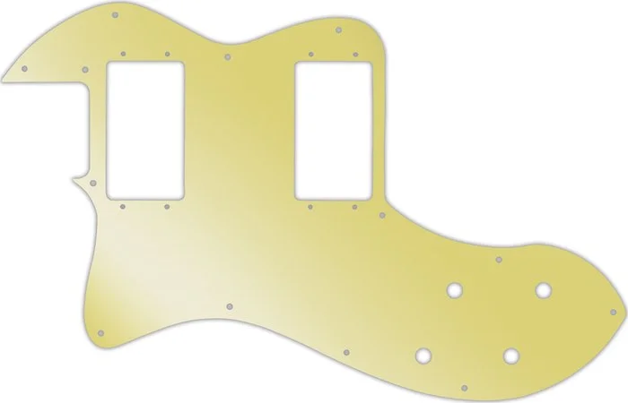 WD Custom Pickguard For Left Hand Fender Classic Player Telecaster Thinline Deluxe #10GD Gold Mirror