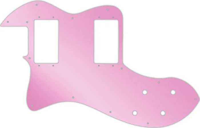 WD Custom Pickguard For Left Hand Fender Classic Player Telecaster Thinline Deluxe #10P Pink Mirror