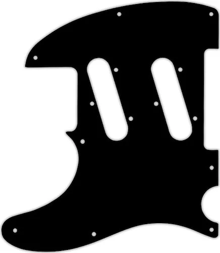 WD Custom Pickguard For Left Hand Fender Classic Player Triple Telecaster #01 Black