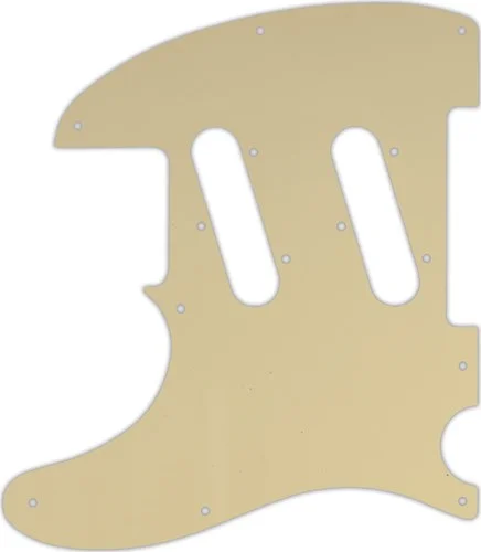 WD Custom Pickguard For Left Hand Fender Classic Player Triple Telecaster #06T Cream Thin