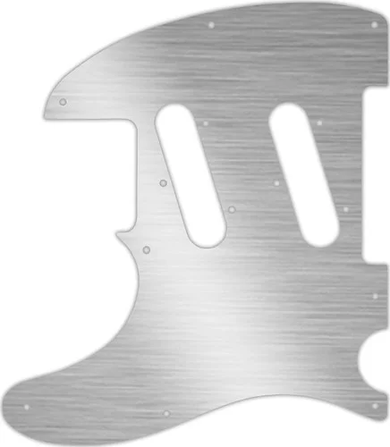 WD Custom Pickguard For Left Hand Fender Classic Player Triple Telecaster #13 Simulated Brushed Silver/Black P
