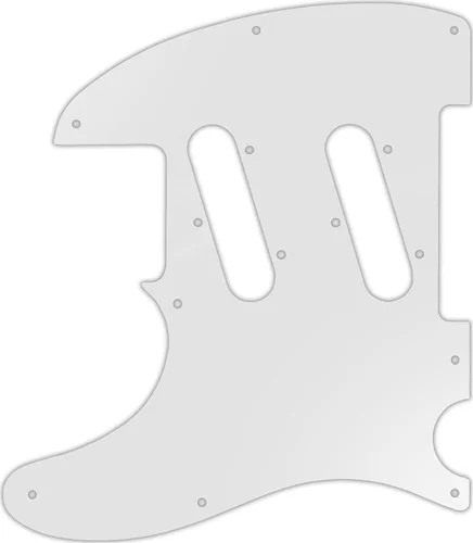 WD Custom Pickguard For Left Hand Fender Classic Player Triple Telecaster #22 Translucent Milk White