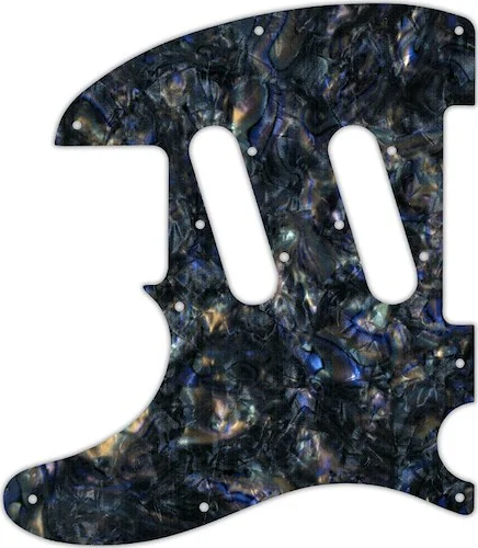 WD Custom Pickguard For Left Hand Fender Classic Player Triple Telecaster #35 Black Abalone