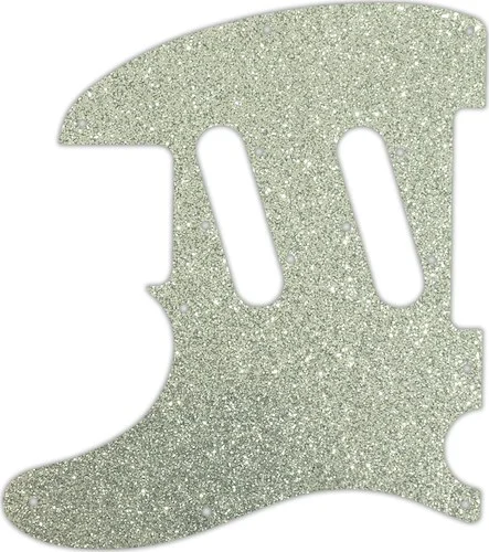 WD Custom Pickguard For Left Hand Fender Classic Player Triple Telecaster #60SS Silver Sparkle