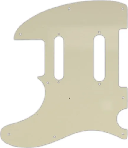 WD Custom Pickguard For Left Hand Fender Deluxe Nashville Telecaster #55 Parchment 3 Ply