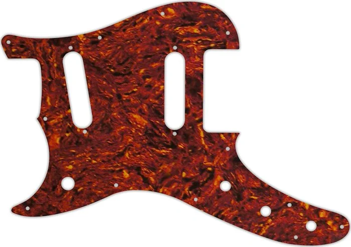 WD Custom Pickguard For Left Hand Fender Duo-Sonic Offset SS #05P Tortoise Shell/Parchment