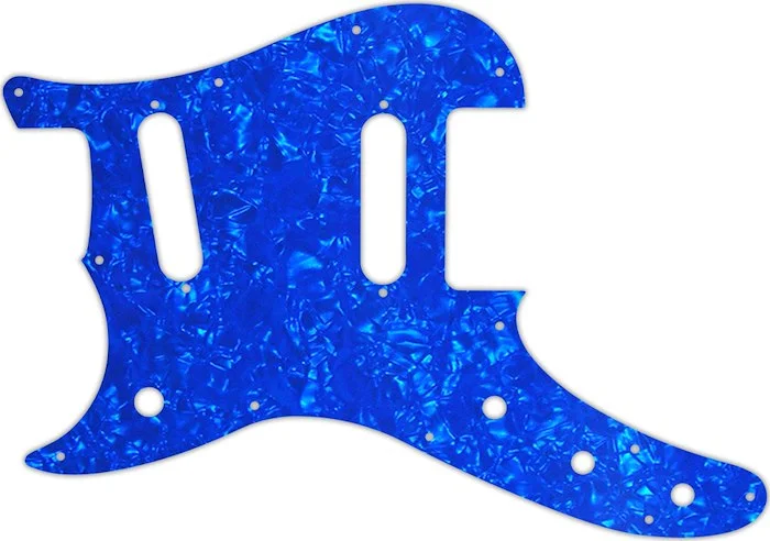 WD Custom Pickguard For Left Hand Fender Duo-Sonic Offset SS #28BU Blue Pearl/White/Black/White