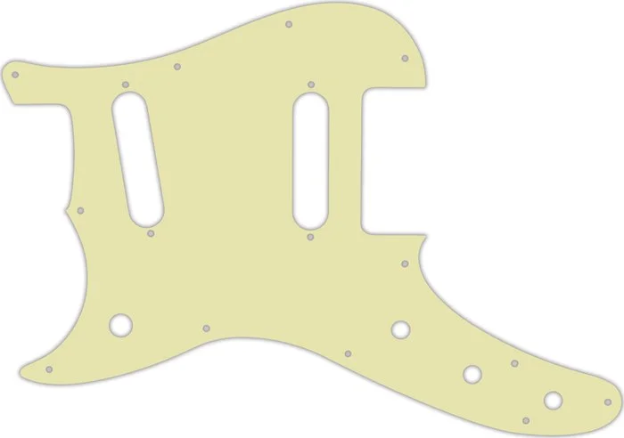 WD Custom Pickguard For Left Hand Fender Duo-Sonic Offset SS #34 Mint Green 3 Ply