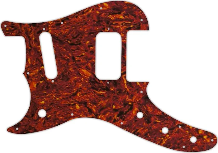 WD Custom Pickguard For Left Hand Fender Duo-Sonic Offset HS #05P Tortoise Shell/Parchment