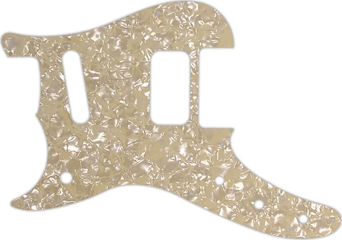 WD Custom Pickguard For Left Hand Fender Duo-Sonic Offset HS #28C Cream Pearl/Cream/Black/Cream