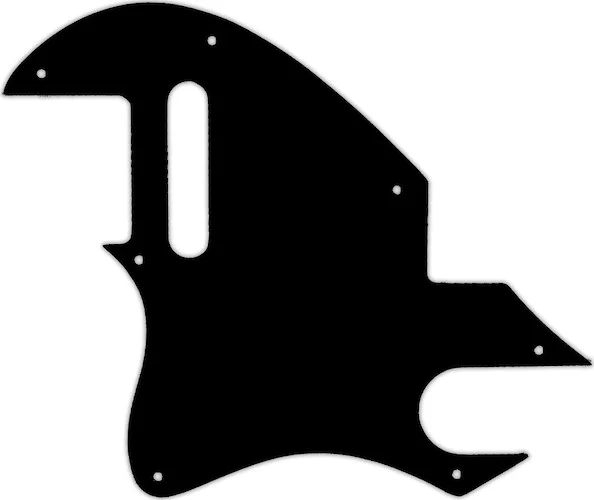 WD Custom Pickguard For Left Hand Fender F-Hole Telecaster #01 Black