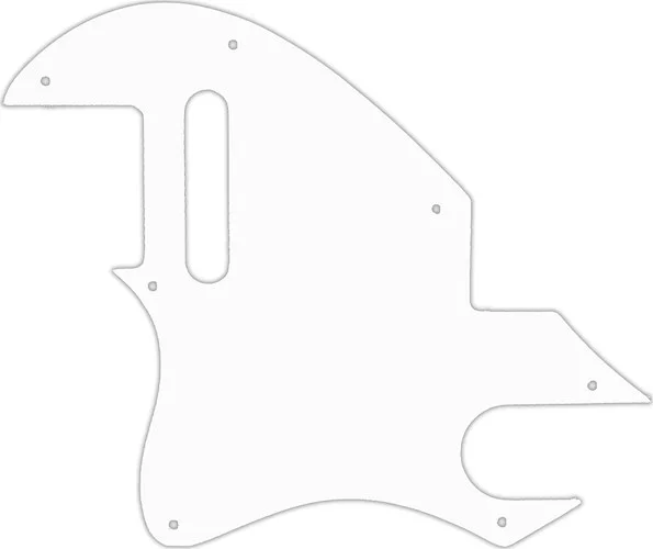 WD Custom Pickguard For Left Hand Fender F-Hole Telecaster #02T White Thin