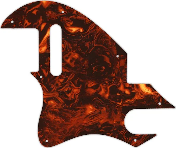 WD Custom Pickguard For Left Hand Fender F-Hole Telecaster #05F Faux Tortiose