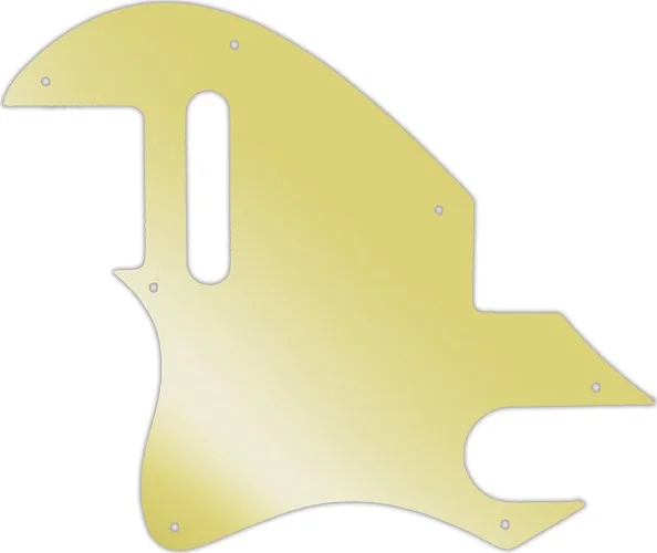 WD Custom Pickguard For Left Hand Fender F-Hole Telecaster #10GD Gold Mirror