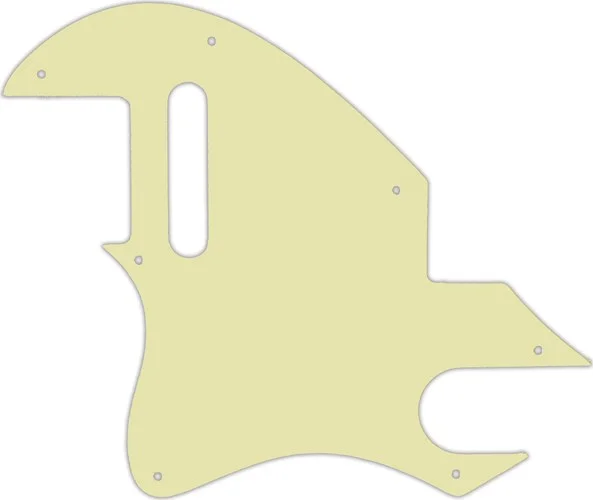 WD Custom Pickguard For Left Hand Fender F-Hole Telecaster #34T Mint Green Thin