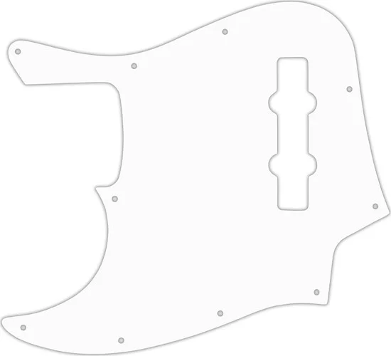 WD Custom Pickguard For Left Hand Fender Highway One Jazz Bass #04 White/Black/White