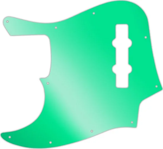 WD Custom Pickguard For Left Hand Fender Highway One Jazz Bass #10GR Green Mirror