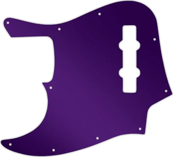 WD Custom Pickguard For Left Hand Fender Highway One Jazz Bass #10PR Purple Mirror