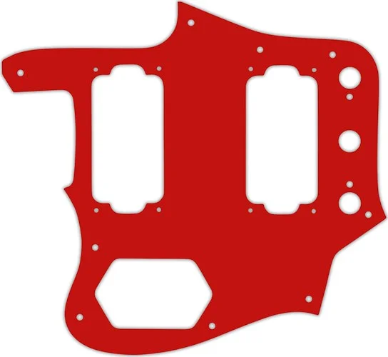 WD Custom Pickguard For Left Hand Fender Jaguar Special Edition HH #07S Red Solid