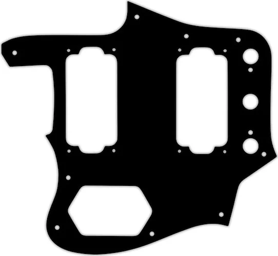 WD Custom Pickguard For Left Hand Fender Jaguar Special Edition HH #09 Black/White/Black/White/Black