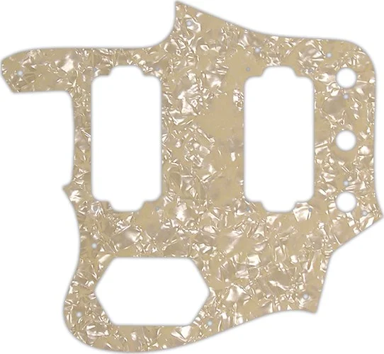 WD Custom Pickguard For Left Hand Fender Jaguar Special Edition HH #28C Cream Pearl/Cream/Black/Cream