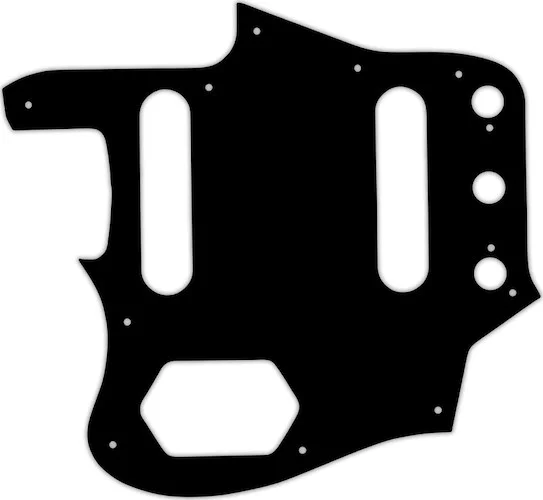 WD Custom Pickguard For Left Hand Fender Johnny Marr Signature Series Jaguar #01 Black