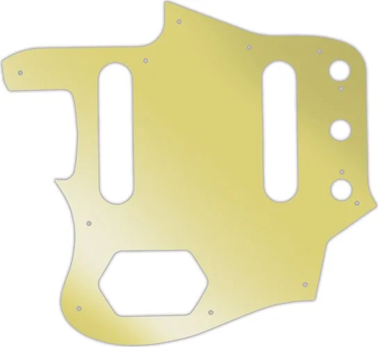 WD Custom Pickguard For Left Hand Fender Johnny Marr Signature Series Jaguar #10GD Gold Mirror