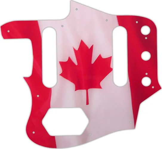 WD Custom Pickguard For Left Hand Fender Johnny Marr Signature Series Jaguar #G11 Canadian Flag Graphic