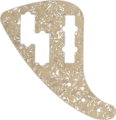 WD Custom Pickguard For Left Hand Fender JP-90 Jazz Bass #28C Cream Pearl/Cream/Black/Cream