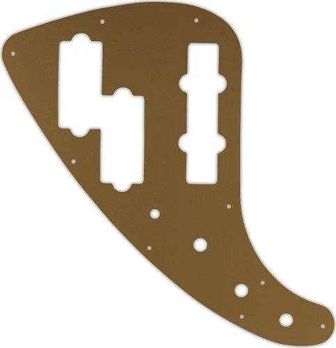 WD Custom Pickguard For Left Hand Fender JP-90 Jazz Bass #59 Gold/Clear/Gold