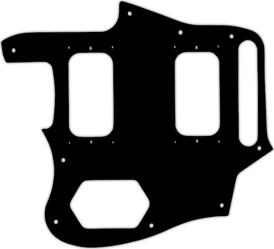 WD Custom Pickguard For Left Hand Fender Kurt Cobain Signature Series Jaguar #01T Black Thin