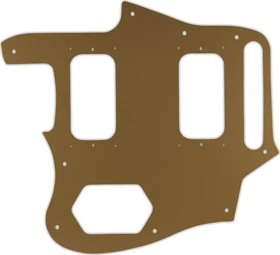 WD Custom Pickguard For Left Hand Fender Kurt Cobain Signature Series Jaguar #59 Gold/Clear/Gold