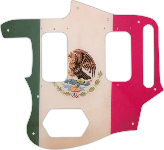 WD Custom Pickguard For Left Hand Fender Kurt Cobain Signature Series Jaguar #G12 Mexican Flag Graphic