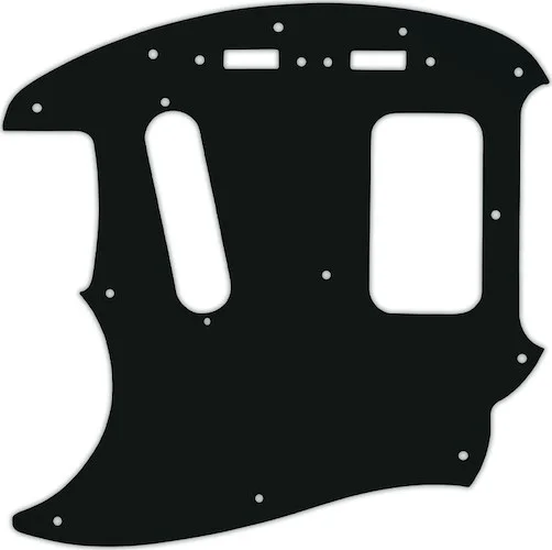 WD Custom Pickguard For Left Hand Fender Kurt Cobain Mustang #01A Black Acrylic